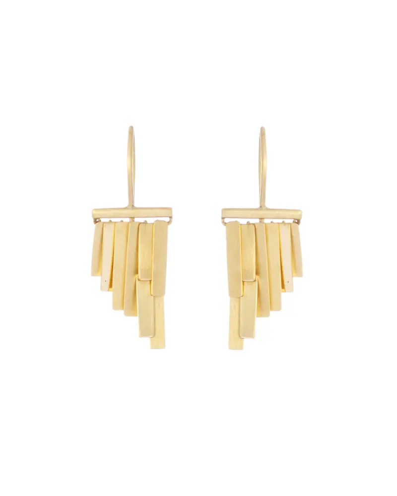 Sia Taylor KE33 Y Yellow Gold Tiny Rainfall Earrings W
