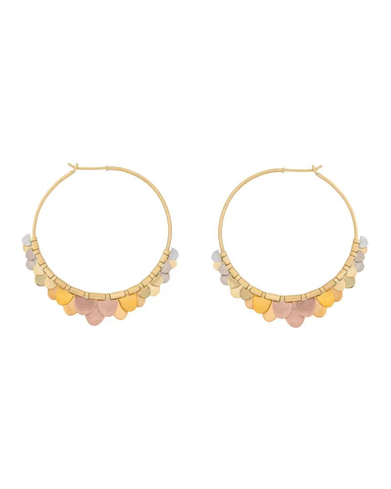 Sia Taylor FE8 RAIN Rainbow Gold Earrings WB