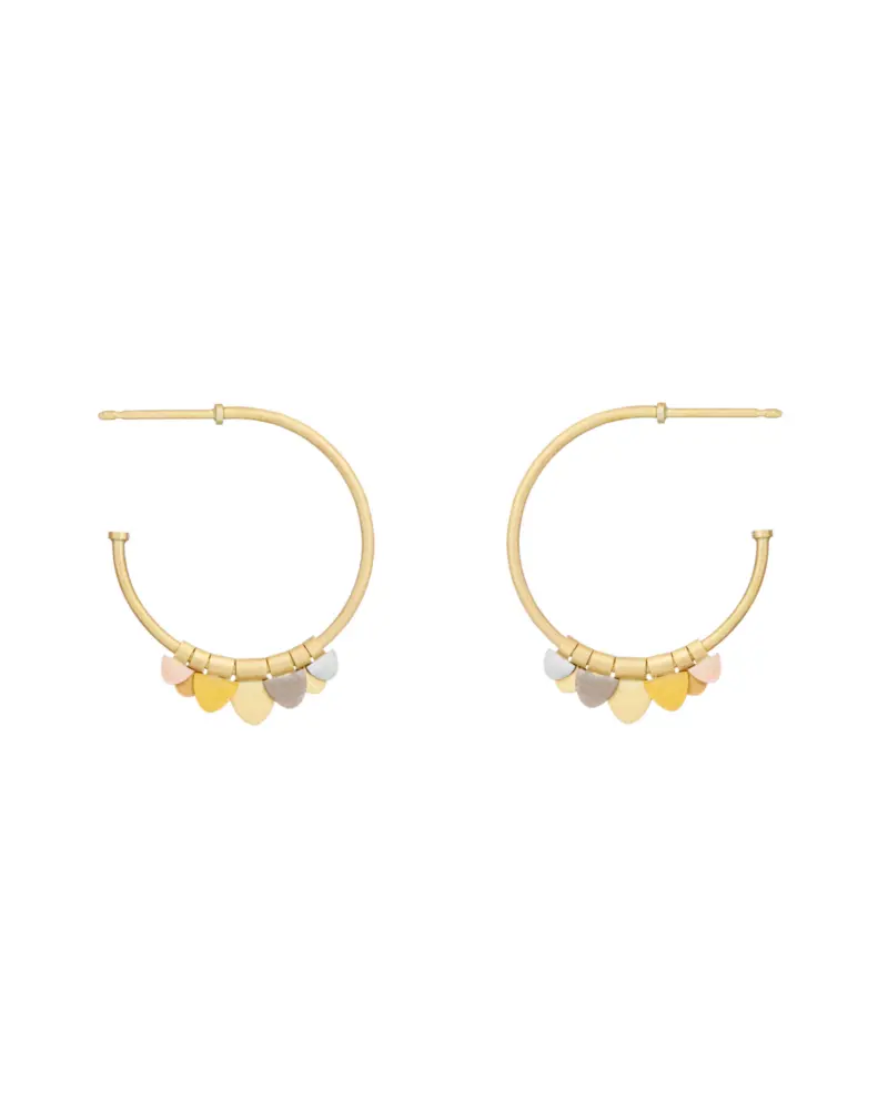 Sia Taylor FE9 RAIN Rainbow Gold Earrings WB