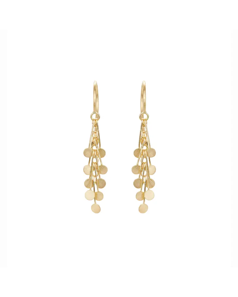 Sia Taylor DE24 Y Yellow Gold Dot Earrings WB