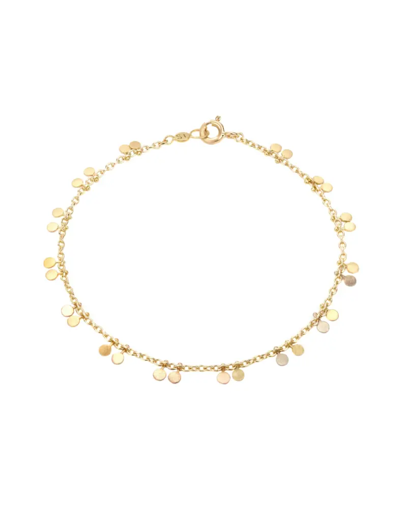 Sia Taylor DB6 RAIN Rainbow Gold Tiny Double Dots Bracelet WB2