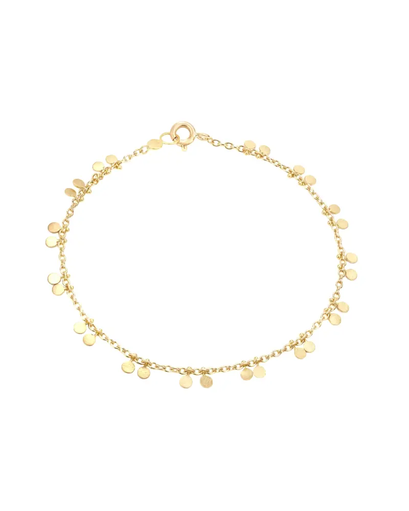 Sia Taylor DB6 Y Yellow Gold Tiny Double Dots Bracelet WB2