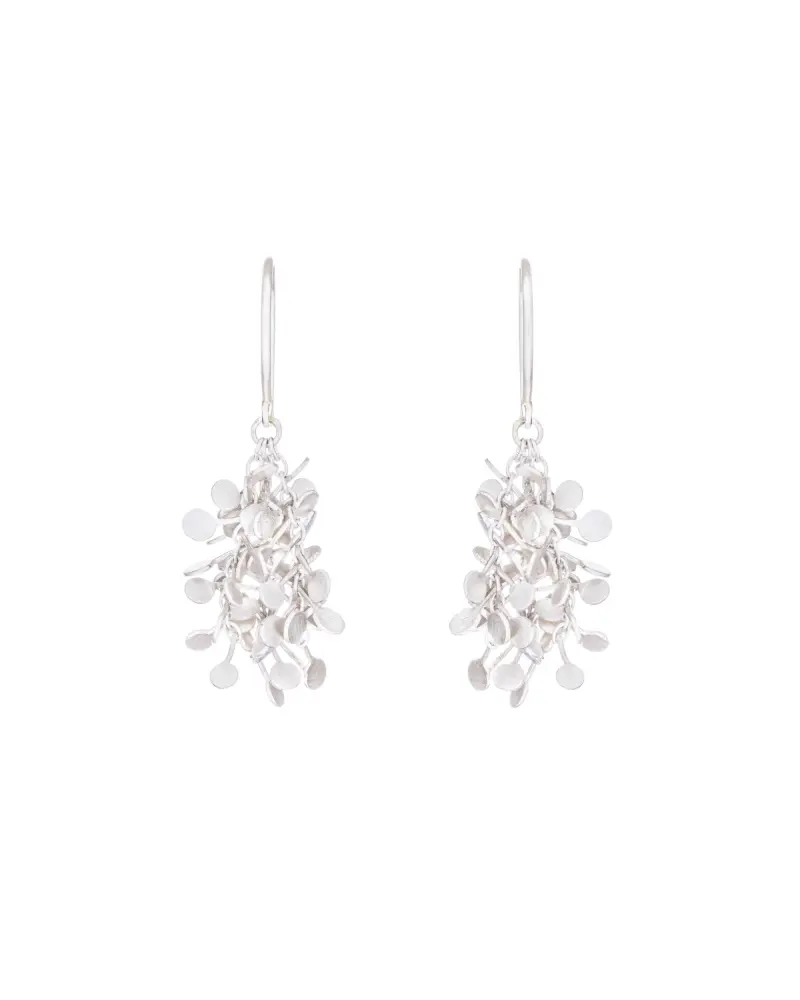 Sia Taylor BE14 S Silver Dot Cluster Earrings 1