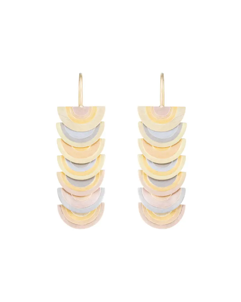 Sia Taylor RE6 RAIN Rainbow Gold Earrings 1