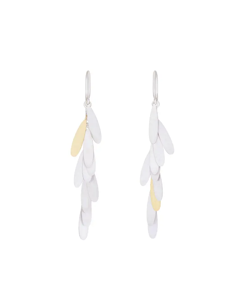 Sia Taylor ME14 SG Silver Long Daisy Earring 1