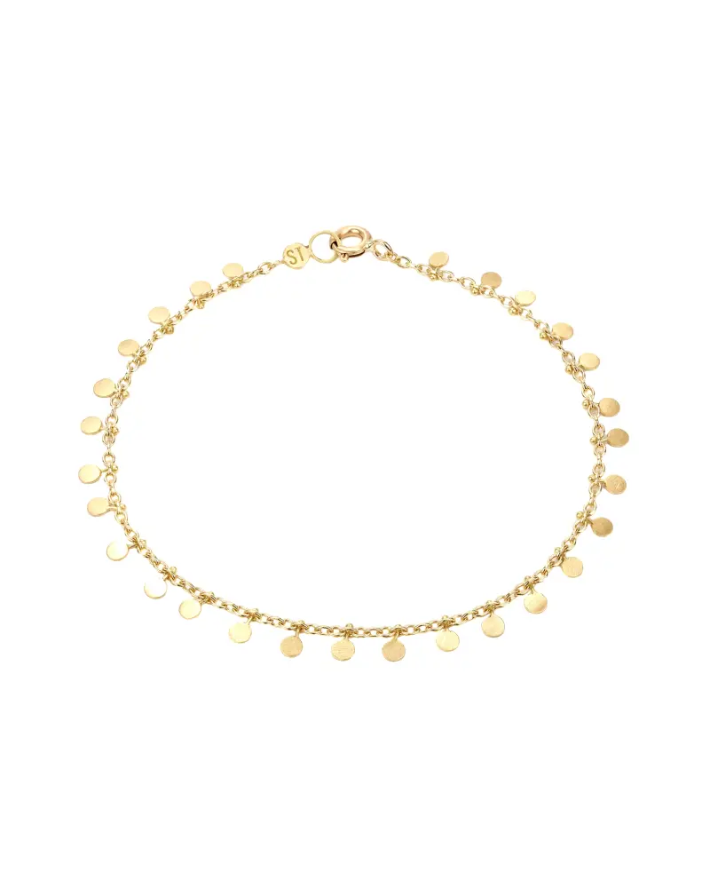 Sia Taylor DB301 Y Yellow Gold Evenly Dotted Bracelet WB2 edit