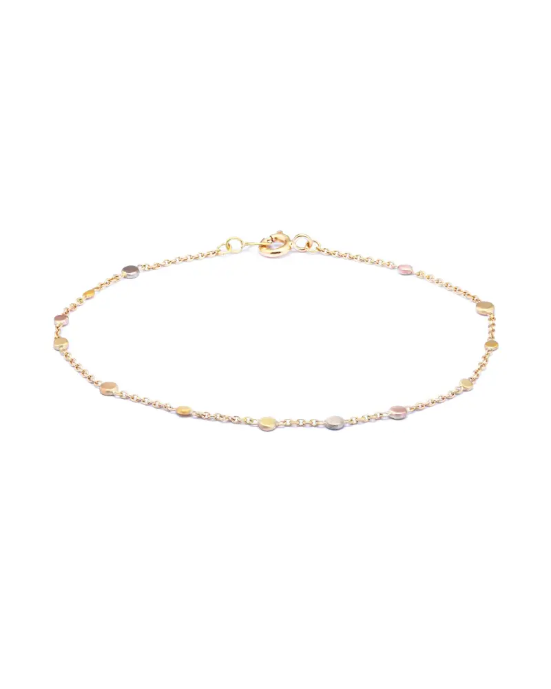 Sia Taylor KB4 RAIN Scattered Rainbow Gold Dots Bracelet edit