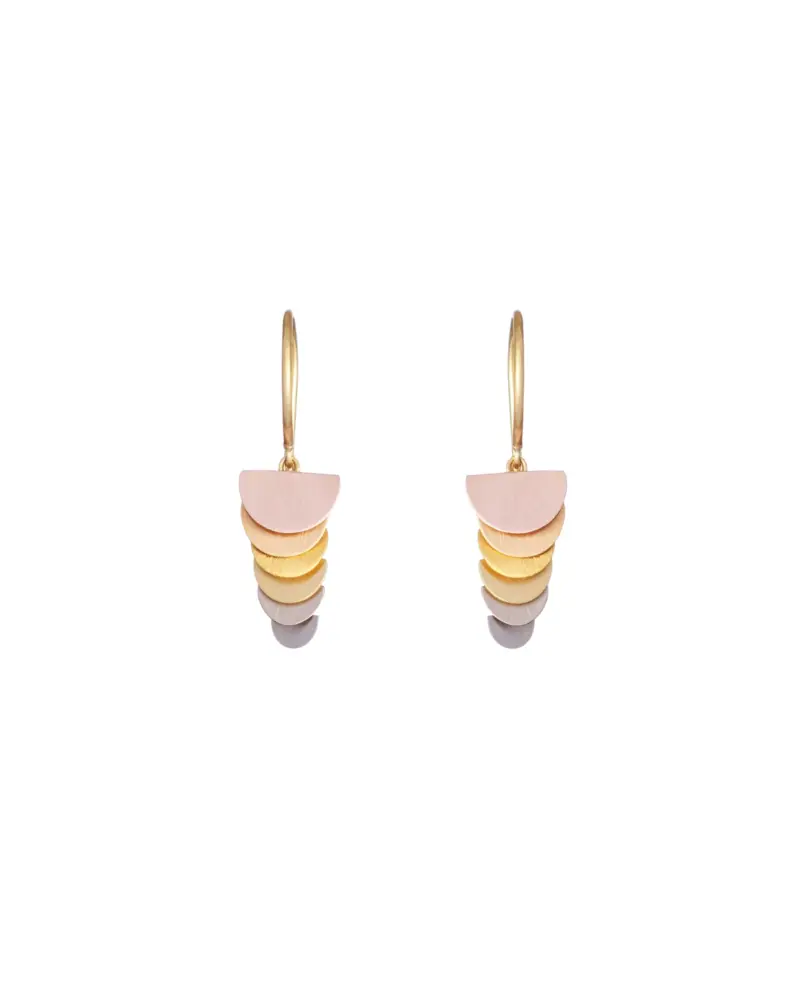 Sia Taylor KE42 RAIN Rainbow Gold Tiny Sunrise Earring WB