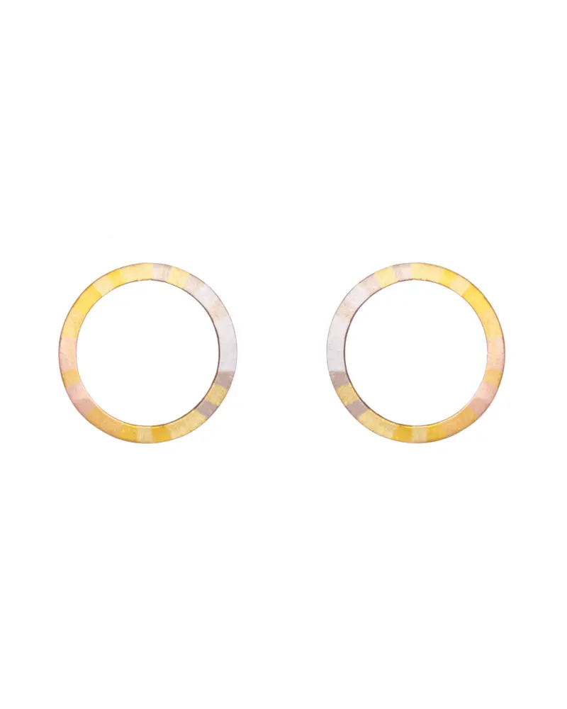 Sia Taylor KE27 RAIN Rainbow Gold Halo Stud WB
