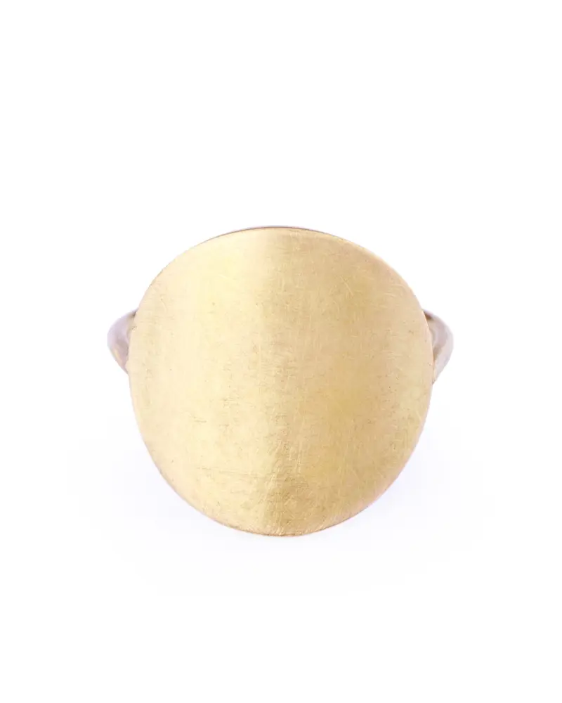 Sia Taylor KR5 Y Yellow Gold 18mm Moon Ring WB