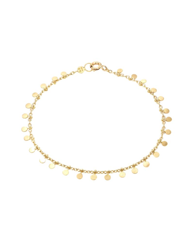 Sia Taylor DB301 Y Yellow Gold Evenly Dotted Bracelet WB2 edit