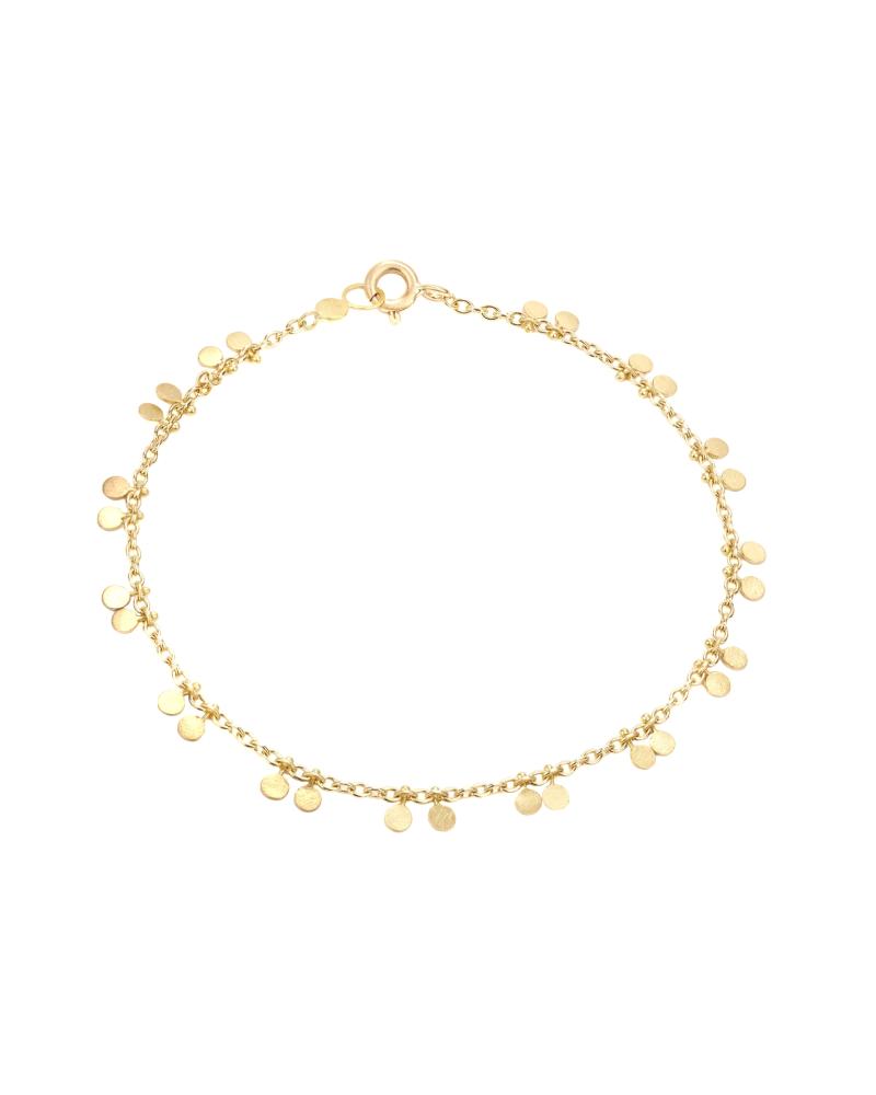 Sia Taylor DB6 Y Yellow Gold Tiny Double Dots Bracelet WB2