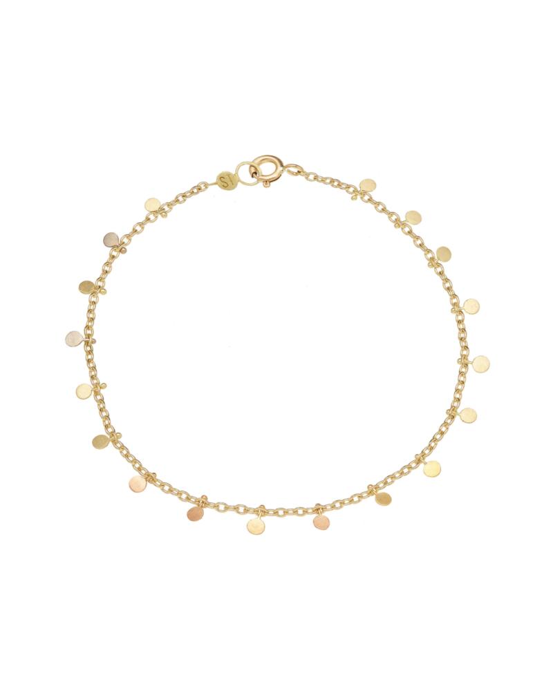 Sia Taylor DB7 YRAIN Rainbow Gold Even Tiny Dot Bracelet WB2