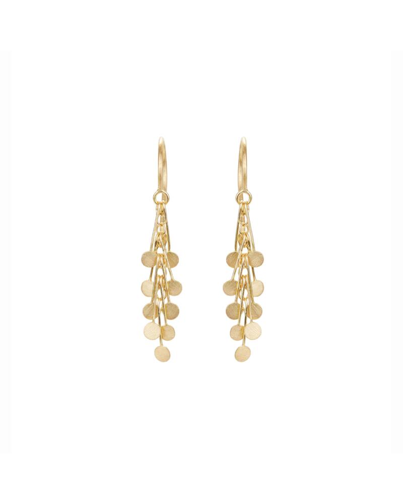 Sia Taylor DE24 Y Yellow Gold Dot Earrings WB