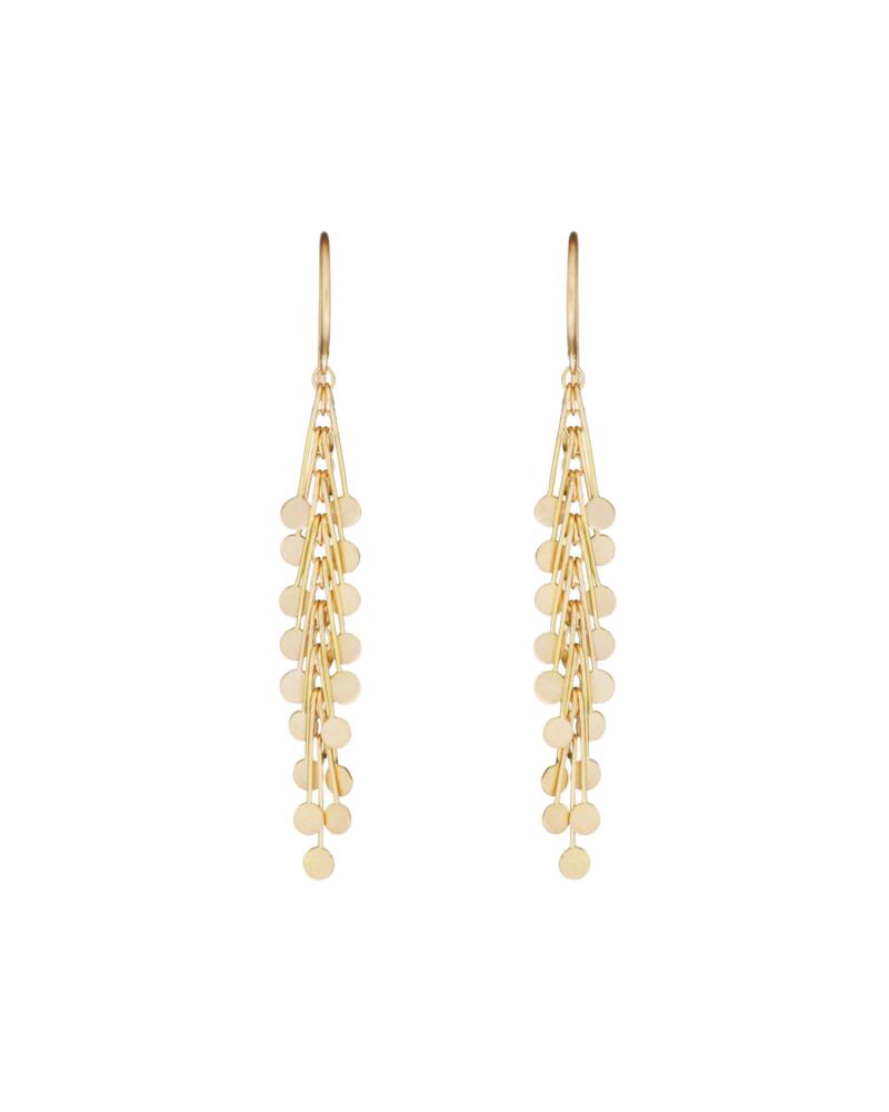Sia Taylor DE361 Y Gold Long Dot Earrings 1