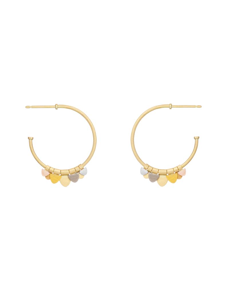 Sia Taylor FE9 RAIN Rainbow Gold Earrings WB