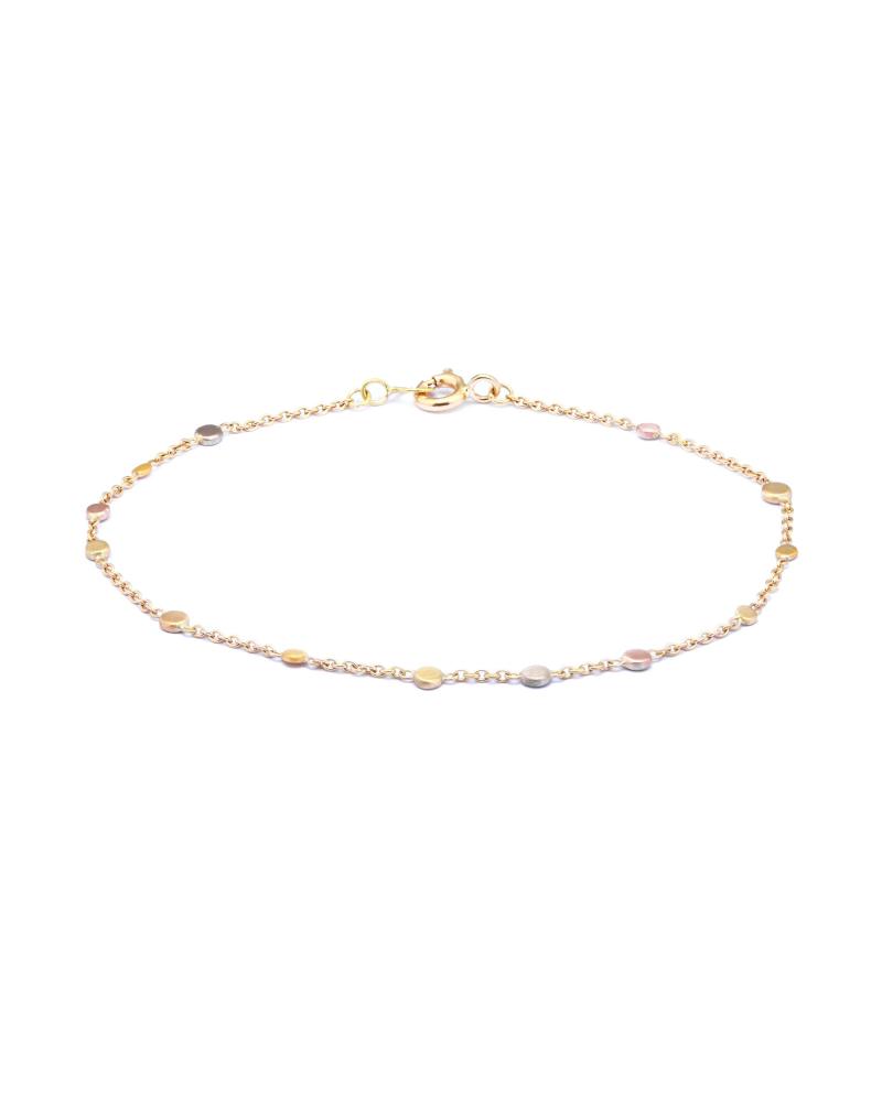 Sia Taylor KB4 RAIN Scattered Rainbow Gold Dots Bracelet edit