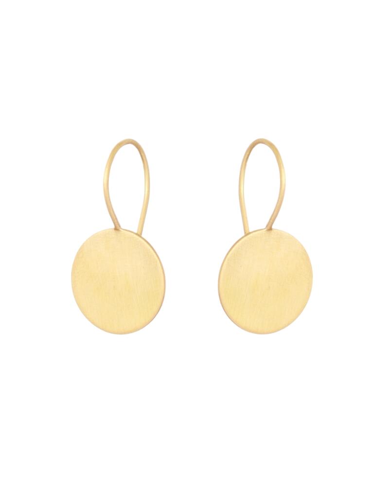 Sia Taylor KE14 Y Yellow Gold 12mm Moon Drop Earring WB
