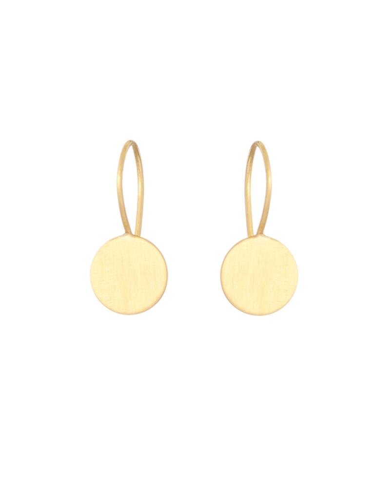 Sia Taylor KE15 Y Yellow Gold 8mm Moon Drop Earring WB