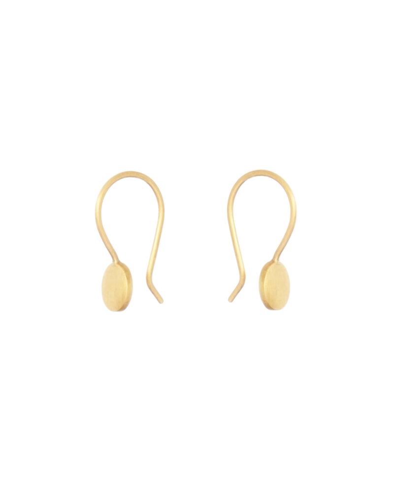 Sia Taylor KE16 Y Yellow Gold 5mm Moon Drop Earring WB
