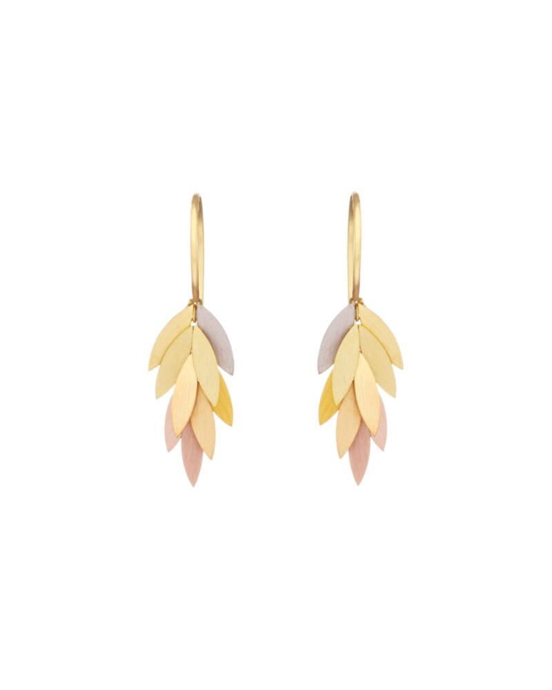 Sia Taylor KE23 RAIN Small Rainbow Leaf Earring WB