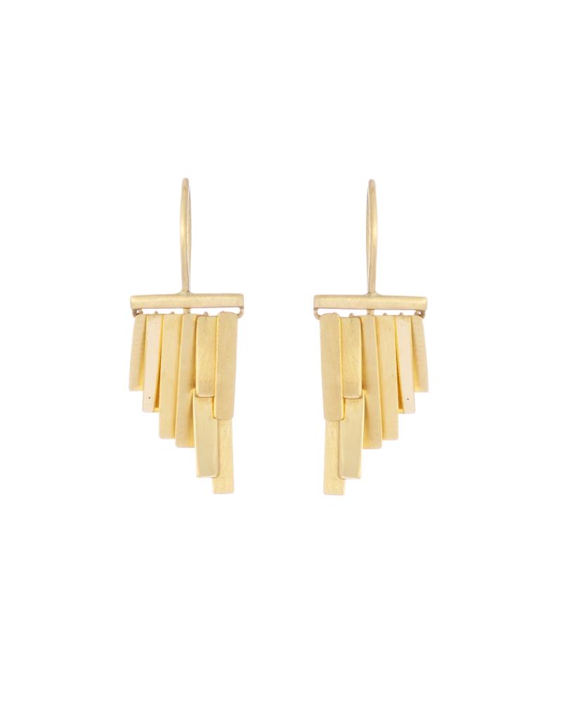 Sia Taylor KE33 Y Yellow Gold Tiny Rainfall Earrings W