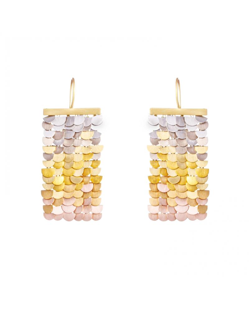 Sia Taylor KE39 RAIN Rainbow Gold Sunrise Earring WB