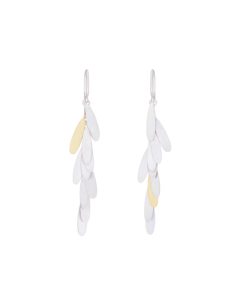 Sia Taylor ME14 SG Silver Long Daisy Earring 1