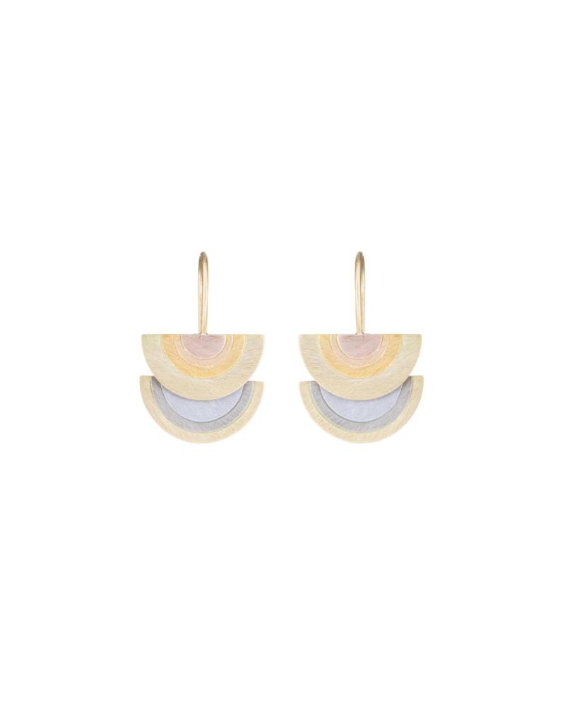 Sia Taylor RE4 RAIN Rainbow Gold Earrings 1