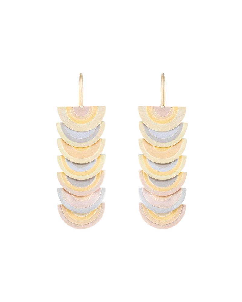 Sia Taylor RE6 RAIN Rainbow Gold Earrings 1
