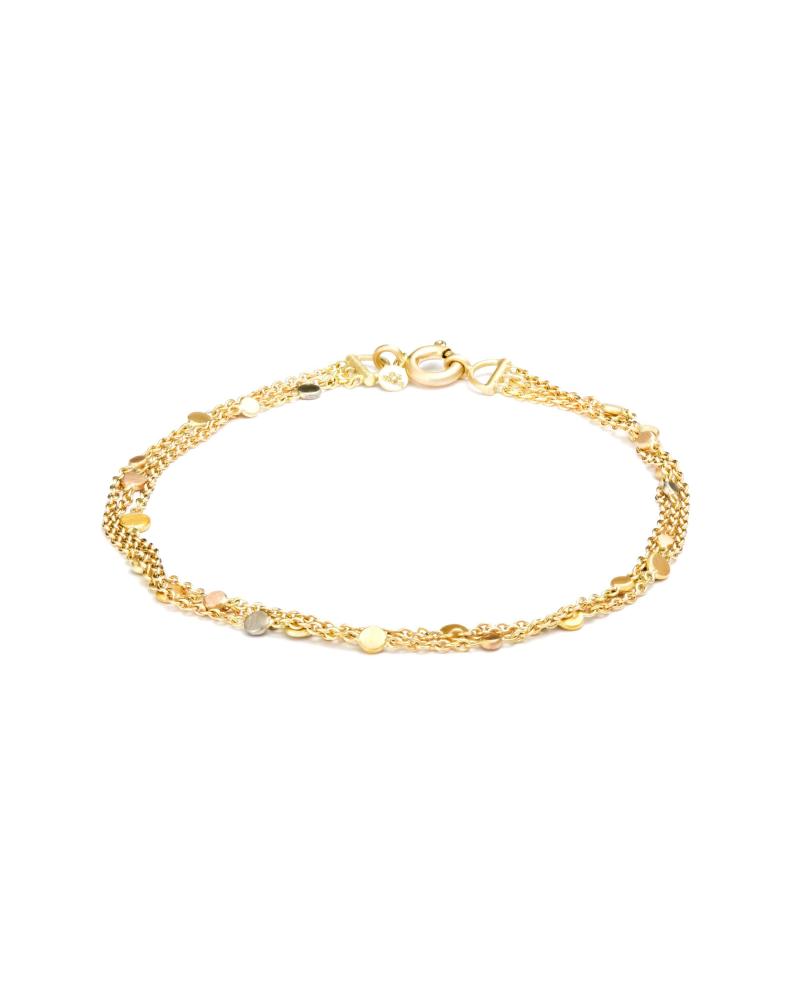 Sia Taylor SB2 RAIN Rainbow Gold Falling Dust Bracelet WB tttc