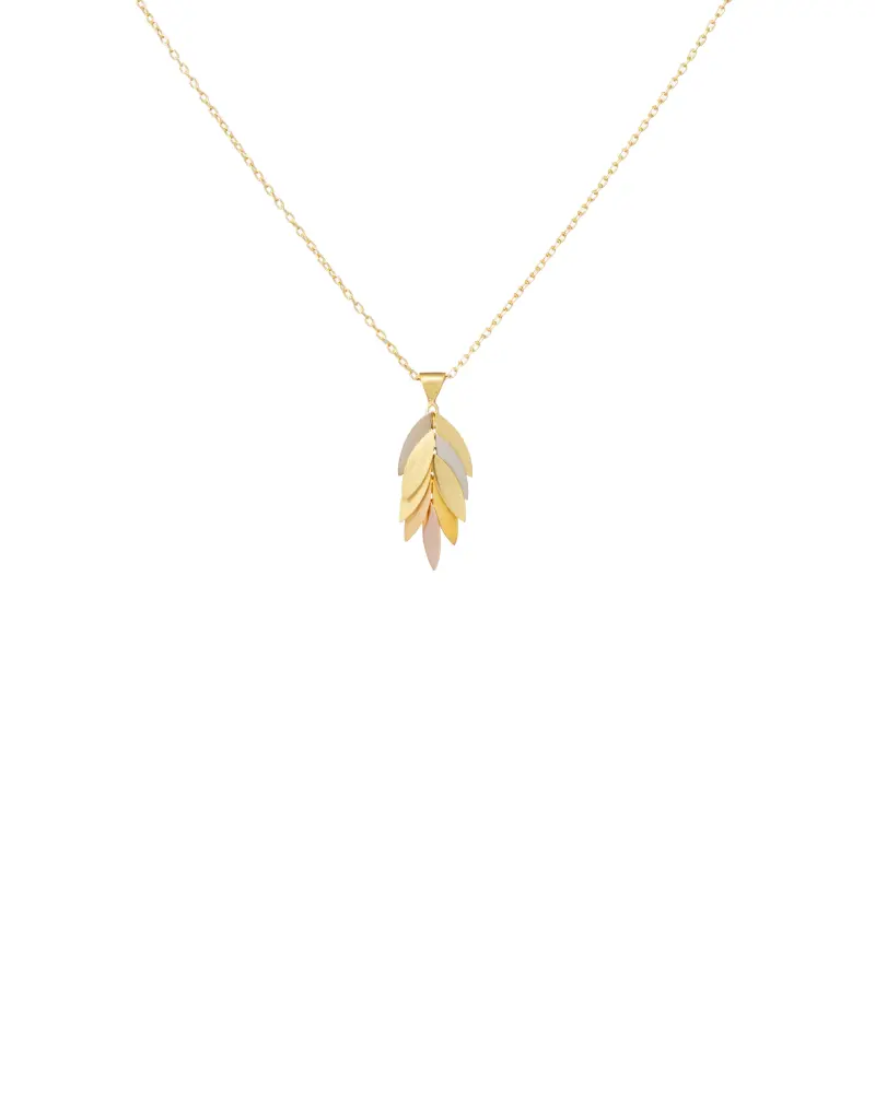 Sia Taylor KLN3 RAIN Rainbow Falling Leaf Pendant WB