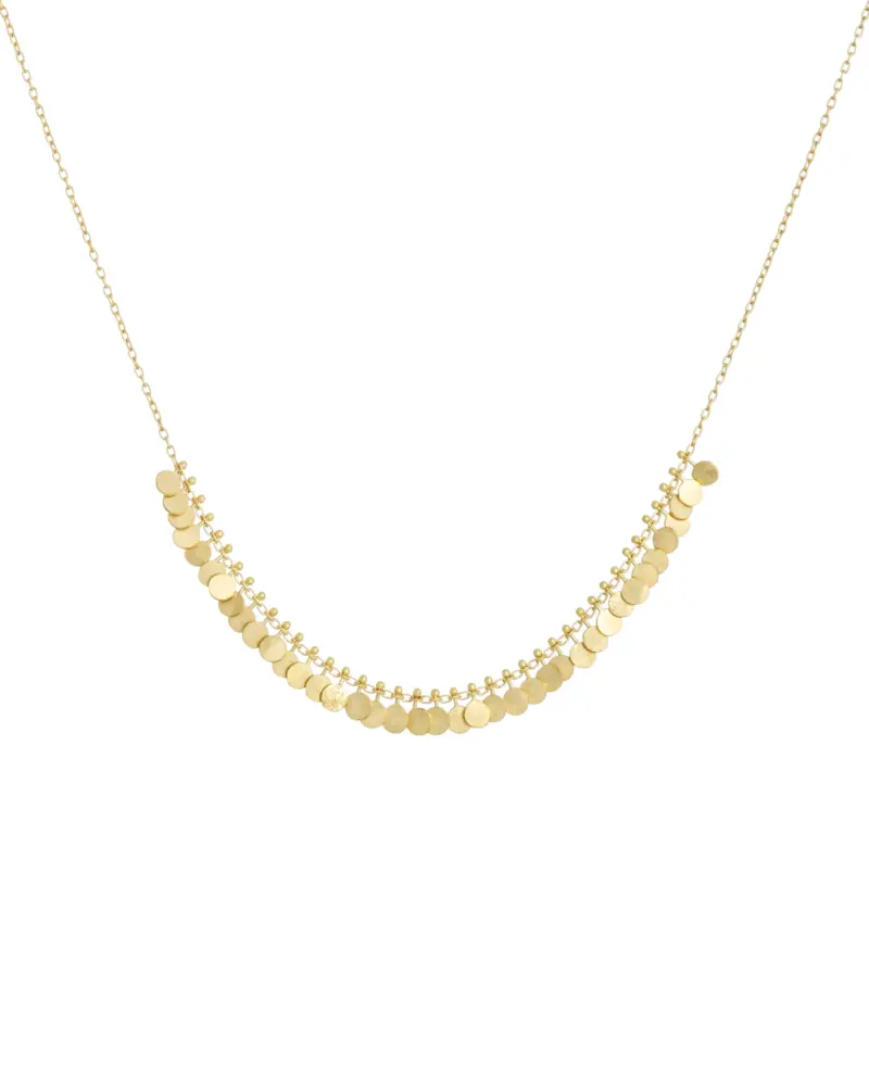 Sia Taylor DN2 Y Tiny Yellow Gold Dots Arc Necklace WB