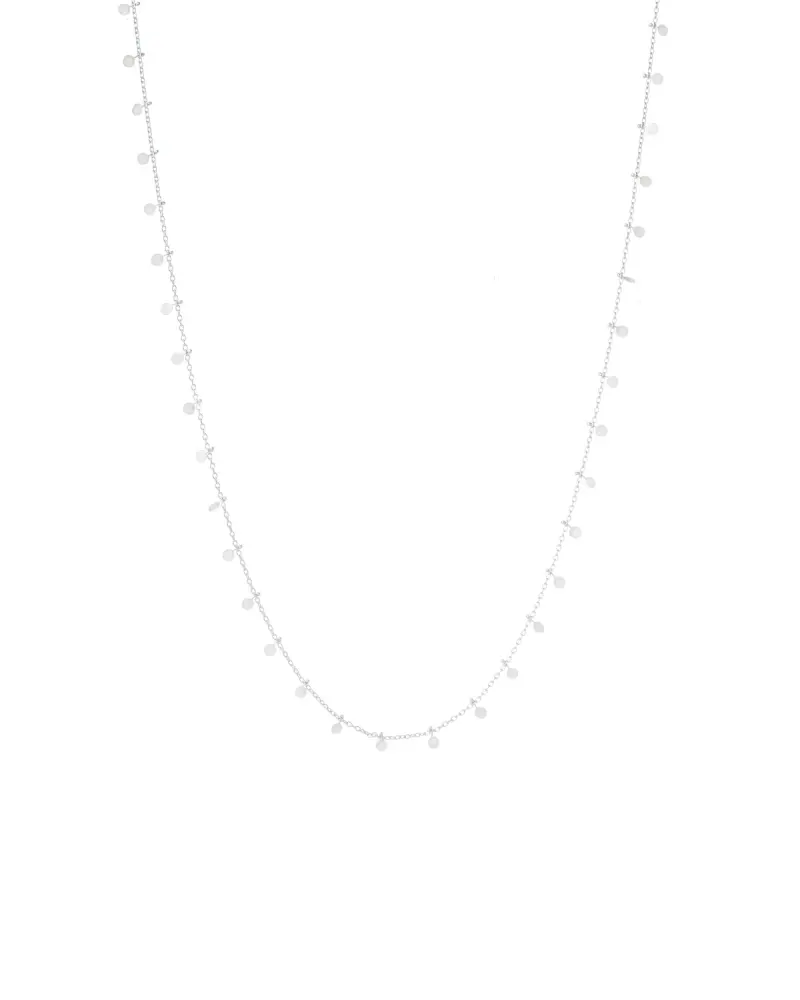Sia Taylor DN302 S Silver Long Dot Necklace 1