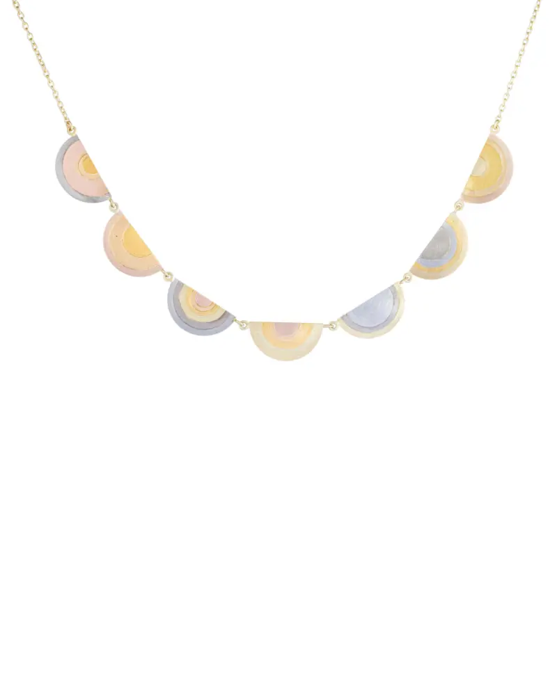 Sia Taylor RN6 RAIN Rainbow Gold Necklace 1