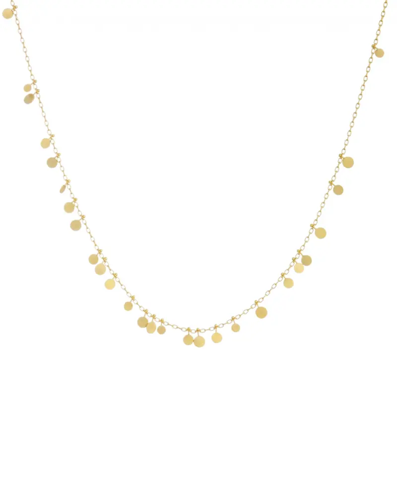 Sia Taylor DN31 Y Random Yellow Gold Dots Necklace WB