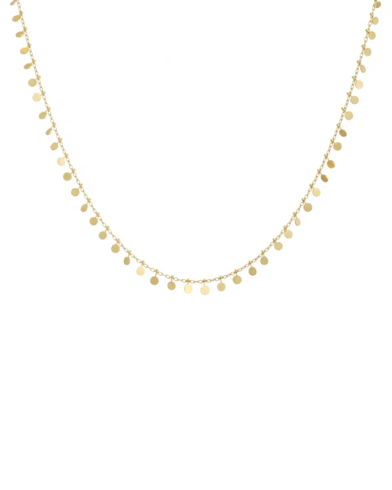Sia Taylor DN301 Y Yellow Gold Evenly Dotted Necklace WB
