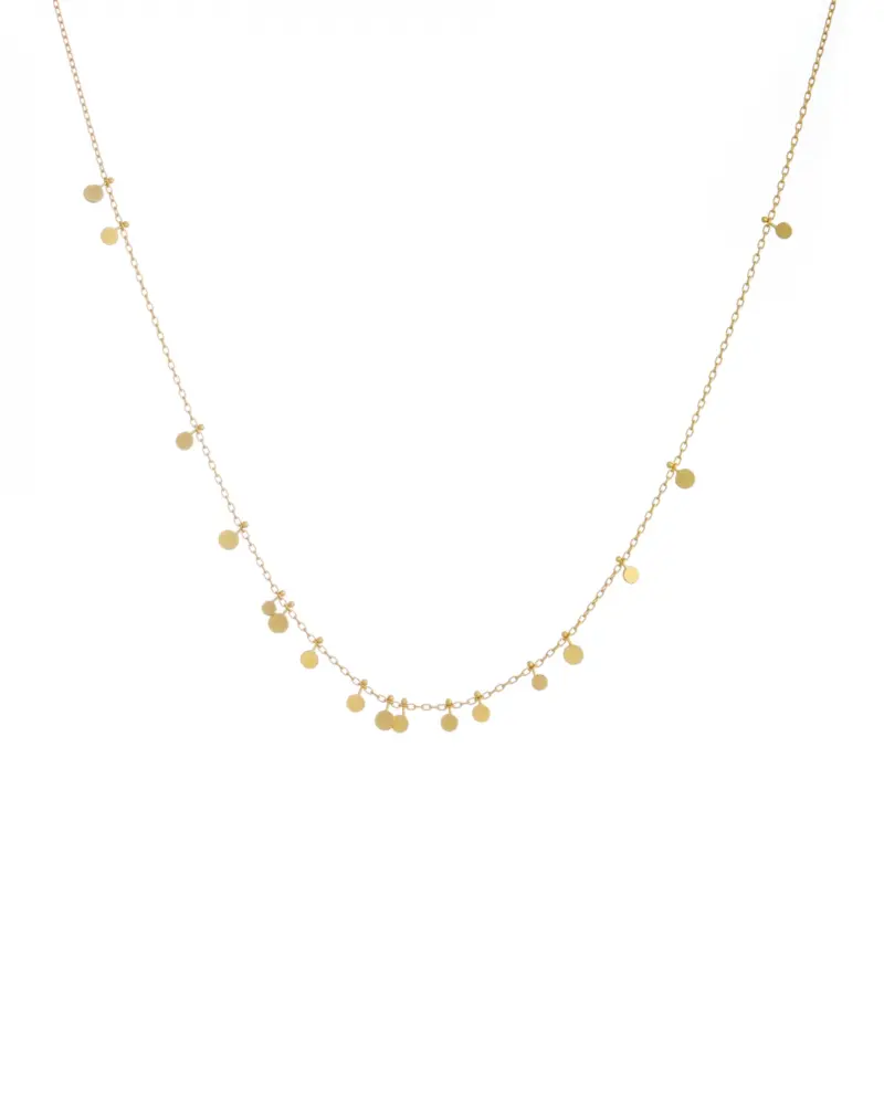 Sia Taylor DN321 Y Tiny Random Yellow Gold Dots Necklace WB
