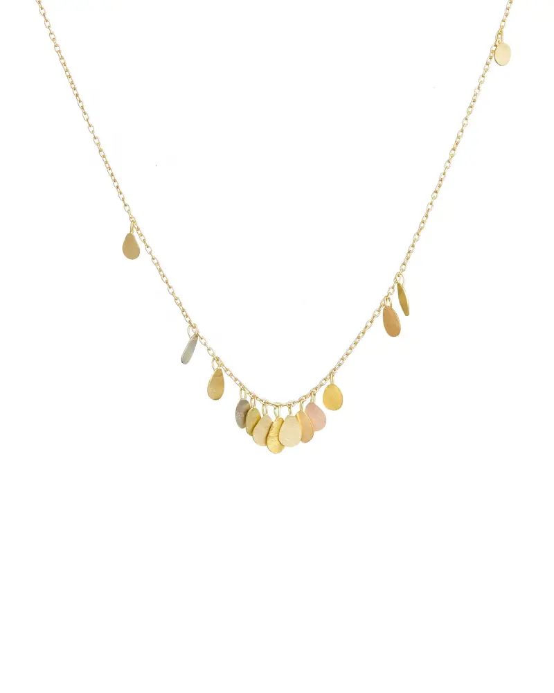 Sia Taylor TN2 YMIX Tiny Raindrop Gold Necklace WB