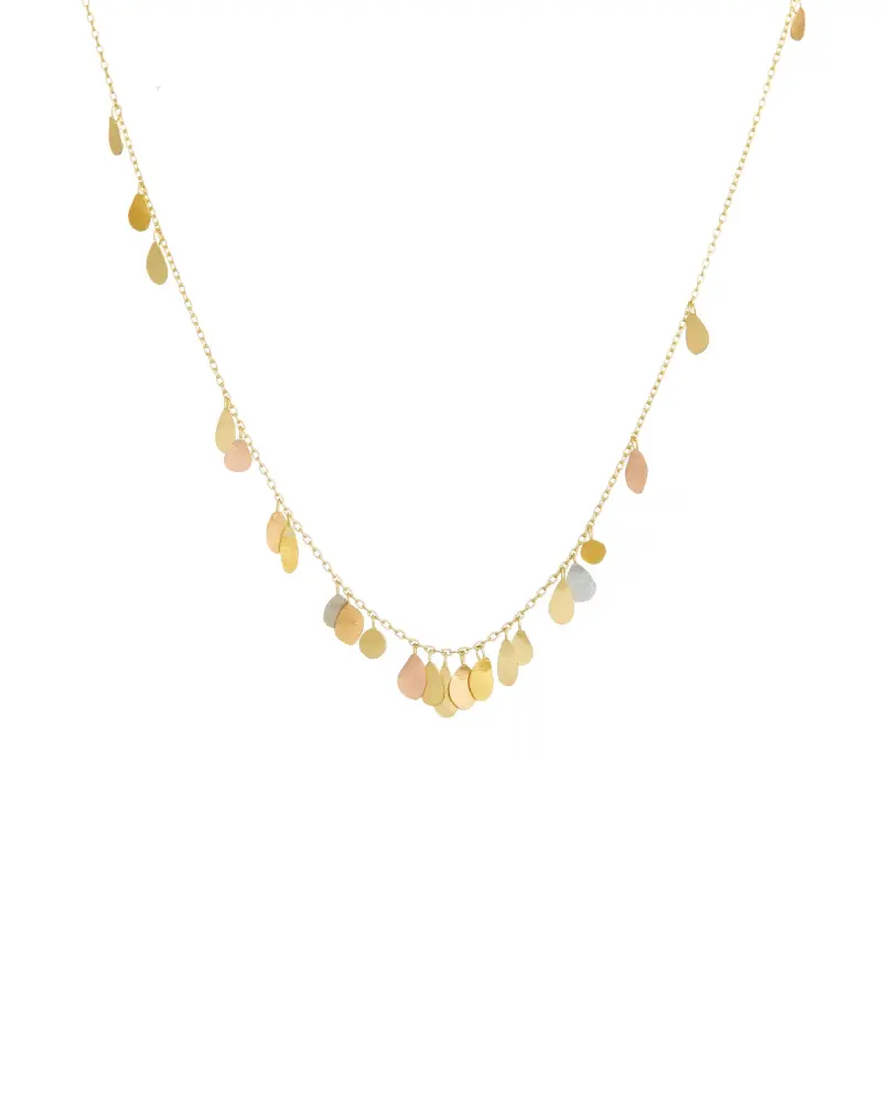 Sia Taylor TN5 YMIX Raindrop Gold Necklace WB