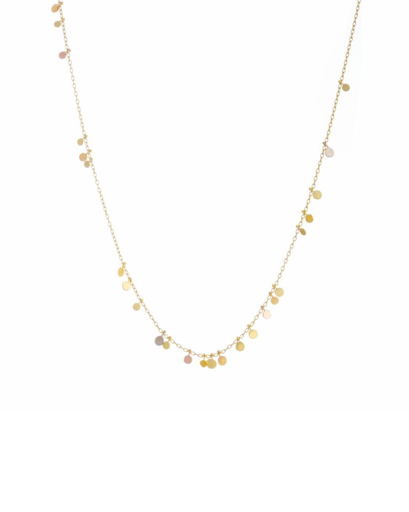 Sia Taylor DN220 YRAIN Rainbow Gold Random Dots Necklace WB