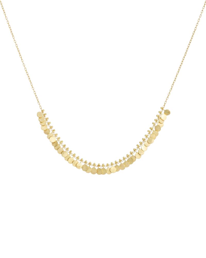 Sia Taylor DN2 Y Tiny Yellow Gold Dots Arc Necklace WB