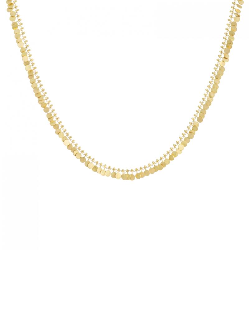 Sia Taylor DN300 Y Full Yellow Gold Dot Necklace WB