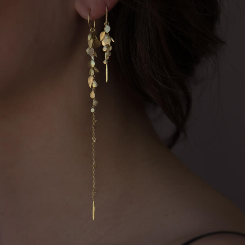 Sia Taylor ME1 Y Yellow Gold Earrings 5