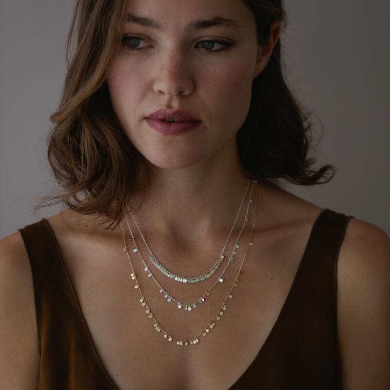 Sia Taylor DN2 SG Silver Dots Arc Necklace 4